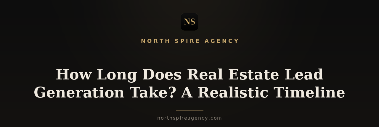 How long does real estate lead generation take - North Spire Agency blog