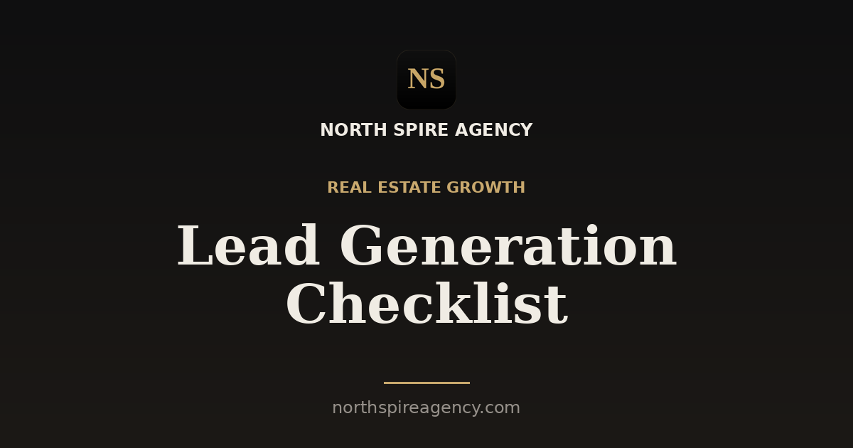 The Realtor's Lead Generation Checklist