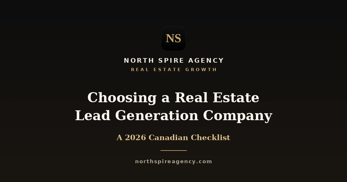 How to Choose a Real Estate Lead Generation Company in Canada (2026 Checklist)